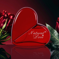 Conjunto de Perfume de fragancia ligera para mujer en forma de corazón Spray corporal para mujer de larga duración con Perfume en forma de corazón rojo Love Story