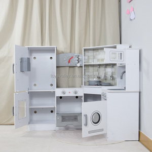 Jouets de cuisine en <span class=keywords><strong>bois</strong></span> Toys Valley pour enfants de 2 à 13 ans avec cuisinière à induction sonore et machine à glaçons - Product Image 1