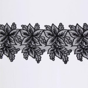 Beautiful Floral Custom Colour Embroidery Beads And <strong>Sequins</strong> <strong>Lace</strong> Trims - Product Image 1