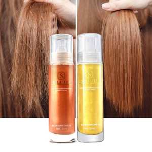 Marque privée Après-shampooing sans rinçage <span class=keywords><strong>Fourrure</strong></span> d'orange Agrumes Menthe Mangue Huile démêlante Spray pour cheveux bouclés synthétiques - Product Image 1