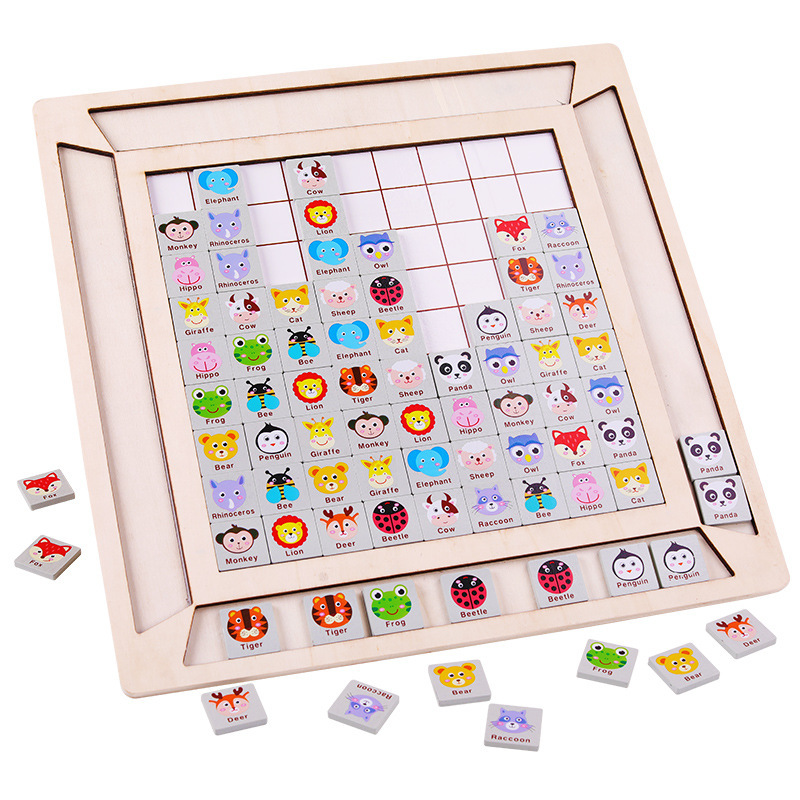 Забавные детские деревянные одинаковая Пазлы Обучающие мелкую моторику и логическое мышление учебные пособия игрушки