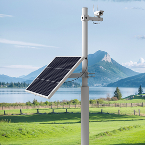 Torre de Vigilancia con Energía Solar, Kit de CCTV de 12V CC, Torre para Cámara de Vigilancia con Batería de Litio Integrada, Sistema de Energía Solar - Product Image 1