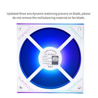 White Thermalright TL-M12RW-S 120mm Computer Case Fan with ARGB Mirror Light Effect for Case CPU Liquid Cooler