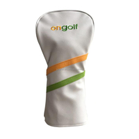 Housse de protection de luxe YOPRAL en PU pour clubs de golf, imperméable, doublure en velours, pour driver, fairway wood, hybride, fer, avec logo brodé personnalisé