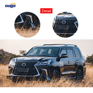 GUGO 2021 Kit carrosserie en plastique ABS de haute qualité pour <span class=keywords><strong>Lexus</strong></span> <span class=keywords><strong>LX</strong></span> <span class=keywords><strong>570</strong></span> Pare-chocs avant et arrière Becquet de pare-chocs Crochet de remorquage Découpes pour feux antibrouillard Kit carrosserie LX570 - Product Image 4
