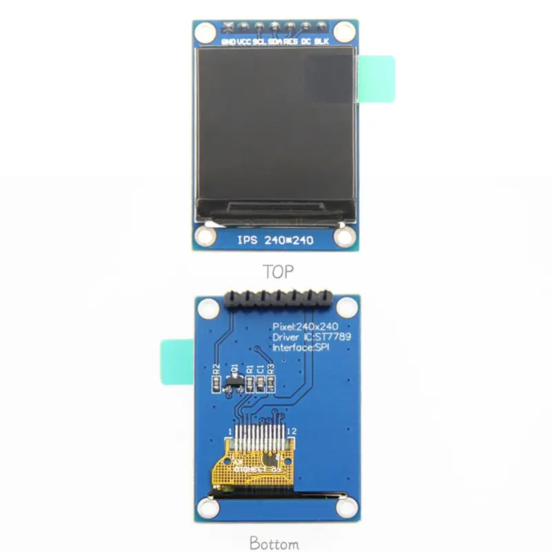 1.3 Inch 1.3" TFT Full Color LCD Display Module 18Pin HD IPS LCD LED Screen 240*240 SPI 8Bit 8080 MCU Parallel Interface ST7789
