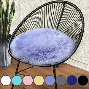 Round Plush <strong>Huge</strong> fox Sheepskin Fur <strong>Rug</strong> - Product Image 3