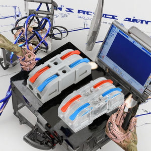 Bloque de terminales de distribución de energía de conexión rápida de 1 vía, conector de cable de 1 entrada y 1 salida, cableado eficiente de 1 vía - Product Image 3