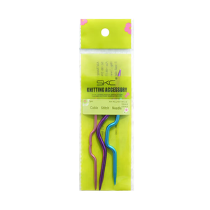 Outils de tricot aiguille incurvée en acier inoxydable torsadée 3 pièces crochet crochet <span class=keywords><strong>aiguilles</strong></span> <span class=keywords><strong>à</strong></span> tricoter - Product Image 5