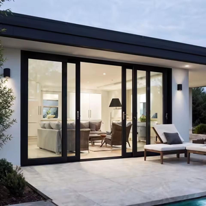 Puerta Corredera de Vidrio de Aluminio Moderna con Diseño de Rotura Térmica Exterior, Sistema de Paneles Grandes para Entrada de Balcón de Villa, Funcionamiento Suave - Product Image 4