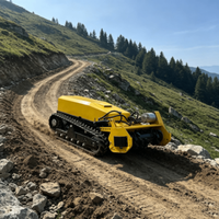 Broyeur forestier télécommandé haute puissance à fonctionnement fluide, tondeuse électrique sur chenilles 3450 tr/min