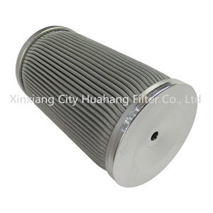 Precio barato Cartucho de filtro de vela de grado alimenticio de acero inoxidable Filtro de malla metálica plisada Filtro poroso pulido Ss 316 - Product Image 1