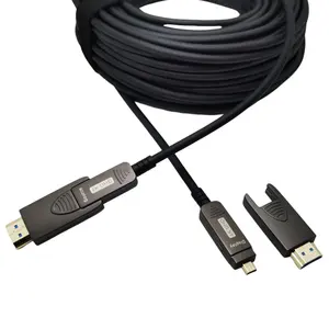 Destek 18Gbps 4K @ 60HZ ofis projesi ses ve video HDMI kablosu fabrika fiyat AOC fiber optik HDMI kablosu 10m 20m 30m 100m