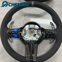 Volant de voiture en faux daim bleu M pour BMW F30 F10 F11F12 F18 F31F32 F45 F16 F06 F01F15 F20 F22 F25 avec palettes de changement de vitesse magnétiques