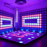 Panneau de sol interactif en plastique sensible à la pression avec LED pour zones de jeux actives intérieures