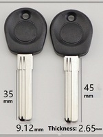 Clés vierges en métal robustes à haute résistance à l'usure pour porte, installation facile
