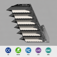 Projecteurs LED sportifs 1200W 1400W en aluminium, IP65, FCC, 100 degrés, 220V, blanc chaud, excellents pour gymnases