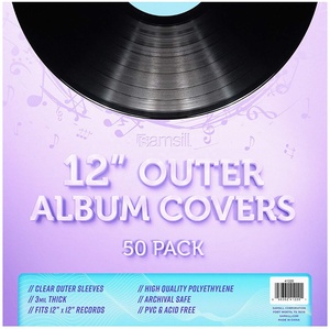 12.75 "एक्स 12.5" स्पष्ट प्लास्टिक सुरक्षात्मक lp संग्रह बाहरी आस्तीन विनाइल रिकॉर्ड आस्तीन एल्बम कवर - Product Image 3