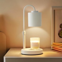 Lampe chauffante pour bougies d'aromathérapie, lumière d'ambiance pour café, chambre à coucher, décoration intérieure, cadeau de Noël, d'anniversaire, lampe chauffe-bougie