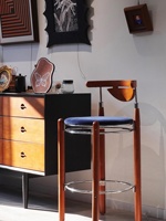 Fabricants de meubles, tabourets de comptoir modernes et minimalistes à armature en bois massif, chaises de bar, chaise haute pour table de bar en Chine
