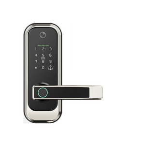 Tuya Smart Wifi Lock With Peerhole Viewer Camera to Capture <strong>Pictures</strong> Digital <strong>Biometric</strong> Fingerprint Locks With Lever Handle - Product Image 2