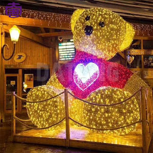 Luces Decorativas Navideñas 3D con Forma de Oso, Escultura LED para Exteriores, Ideal para Parques, Centros Comerciales, Plazas, Eventos Festivos, Decoración Invernal - Product Image 3