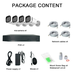 Caméra de sécurité extérieure Topsee Seetong AI 4 5 8 MP FullColor NVR, idéale pour les installateurs de systèmes de sécurité, ensemble de 4 caméras PoE CCTV - Product Image 2