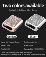 Collecteur de poussière d'ongles rechargeable avec filtre lavable, écran tactile, déflecteur magnétique et emballage personnalisé pour les magasins de produits de beauté