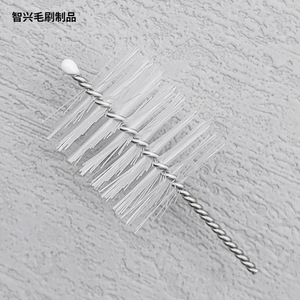 Brosse à paille en acier inoxydable 304, poils doux en nylon, ronde, largeur 15 mm, pour le nettoyage des bouteilles, usage domestique - Product Image 2