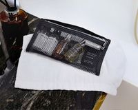 Pochette à brosse à dents tendance avec fermeture éclair, trousse de toilette, sac de rangement, sac de voyage pour enfants, sacs en filet pour maquillage