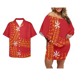 Vestido corto femenino de verano con estampado Tribal y hombros descubiertos, minivestido Sexy de fiesta para parejas - Product Image 6