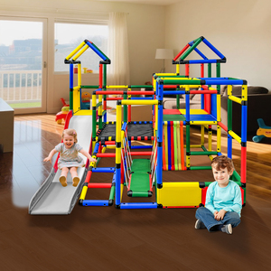 Montessori trẻ em leo khung nhựa trong nhà thang sân chơi leo tường trẻ em leo khung với <span class=keywords><strong>Swing</strong></span> và trượt - Product Image 5