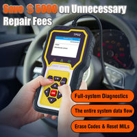 Lector de código TP02 diagnóstico de sistema completo automotriz detector de fallas de coche OBD escáner de coche Analizador de escáner de diagnóstico automático