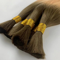 Cheveux humains russes bruts haut de gamme avec texture européenne, extensions blondes glacées, choix professionnel pour les tresseurs de luxe