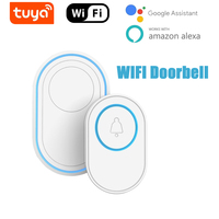 Sonnette intelligente RSH Tuya avec réinitialisation de la vision nocturne et détection de mouvement 1 anneau prise flash de puissance sonore fonctionne avec Tuya Wifi