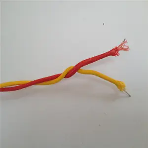 2x0.65mm red-yellow K type thermocouple wire