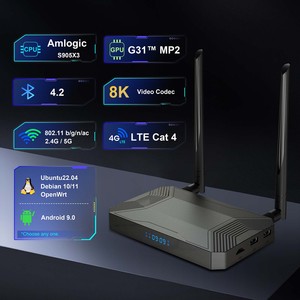 2024 BOXPUT A007 Smart TV Box 4GB 32GB Amlogic <span class=keywords><strong>S905X3</strong></span> 2,4G 5G Wifi 1000M BT4.2 <span class=keywords><strong>AV1</strong></span> Tarjeta Sim 8K Android 9 LTE Cat 4 Set Top Box - Product Image 2