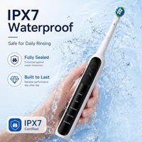Brosse à dents électrique, soins bucco-dentaires, rechargeable, nettoyage en profondeur, étanche IPX7, soins dentaires pour adultes, brosse à dents rotative intelligente