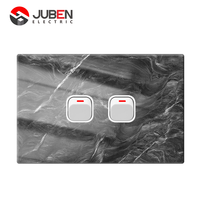 Prise murale USB haute efficacité en acrylique avec 2 prises CA, 2 ports USB, 250V 10AX, 2 interrupteurs, homologuée SAA, vente au détail Nouvelle-Zélande