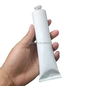 100ml Aluminium Faltbare weiße Röhrchen auf Lager 32x175mm Lotion Gesichts creme Metall paket Fertig Lager Alu Tubess