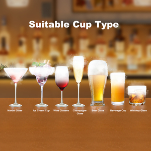 เครื่องทำความเย็นแบบพกพา รุ่น Square Model สำหรับแก้วน้ำเย็นทันที เครื่องแช่แก้วแบบพกพา เครื่องทำแก้วเย็น เครื่องทำความเย็นด้วย CO2 สำหรับเครื่องดื่ม เครื่องทำความเย็นเบียร์แบบเร็ว - Product Image 2