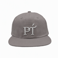 Casquette de baseball unisexe en coton brodée en 3D, à 6 panneaux, non structurée, à visière plate, avec fermeture snapback, vente en gros