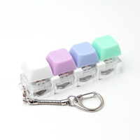 Custom Design Keycap Fidget Keychain Keycap Keyboard Click Fidget Cute Keychain Stim Toy Stress Relief