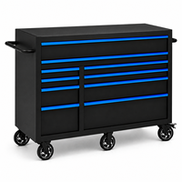 Chariot à outils mobile en acier de qualité industrielle supérieure, armoire de rangement à outils à plusieurs tiroirs, pour la réparation automobile, le garage