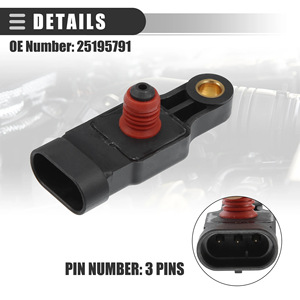เซ็นเซอร์วัดแรงดันอากาศเข้า 25184083 เทคโนโลยีแบบ Piezoresistive พร้อมเกลียวยึด สำหรับรถยนต์ Daewoo Chevrolet - Product Image 5