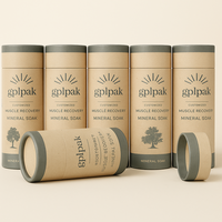Cilindro de papel ecológico, caja de alimentos, embalaje de tubo Kraft fuerte para té y patatas fritas, palomitas de maíz, galletas y almacenamiento de confitería
