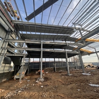 Estructura de Acero Prefabricada Resistente al Calor para Almacenes en Climas Cálidos, Talleres, Fábricas y Edificios de Almacenamiento Industrial