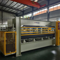 Presse à chaud hydraulique à 5 couches pour le travail du bois, 2500*1300mm, pour portes en bois et meubles stratifiés en placage