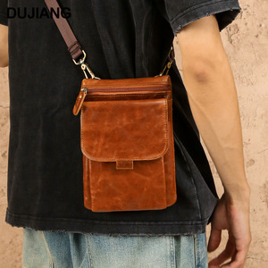 Men's Crossbody <b>Bag</b> Genuine Leather <b>Small</b> Size Casual Commuting Phone <b>Bag</b> High Quality Shoulder <b>Bag</b> - Product Image 5