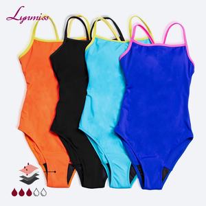 Traje de Baño de una Pieza LYNMISS para Adolescentes XXXS, Anti-UV, para el Periodo Menstrual, Contraste de Color, Secado Rápido, Transpirable, a Prueba de Fugas, con Logotipo Frontal - Product Image 2